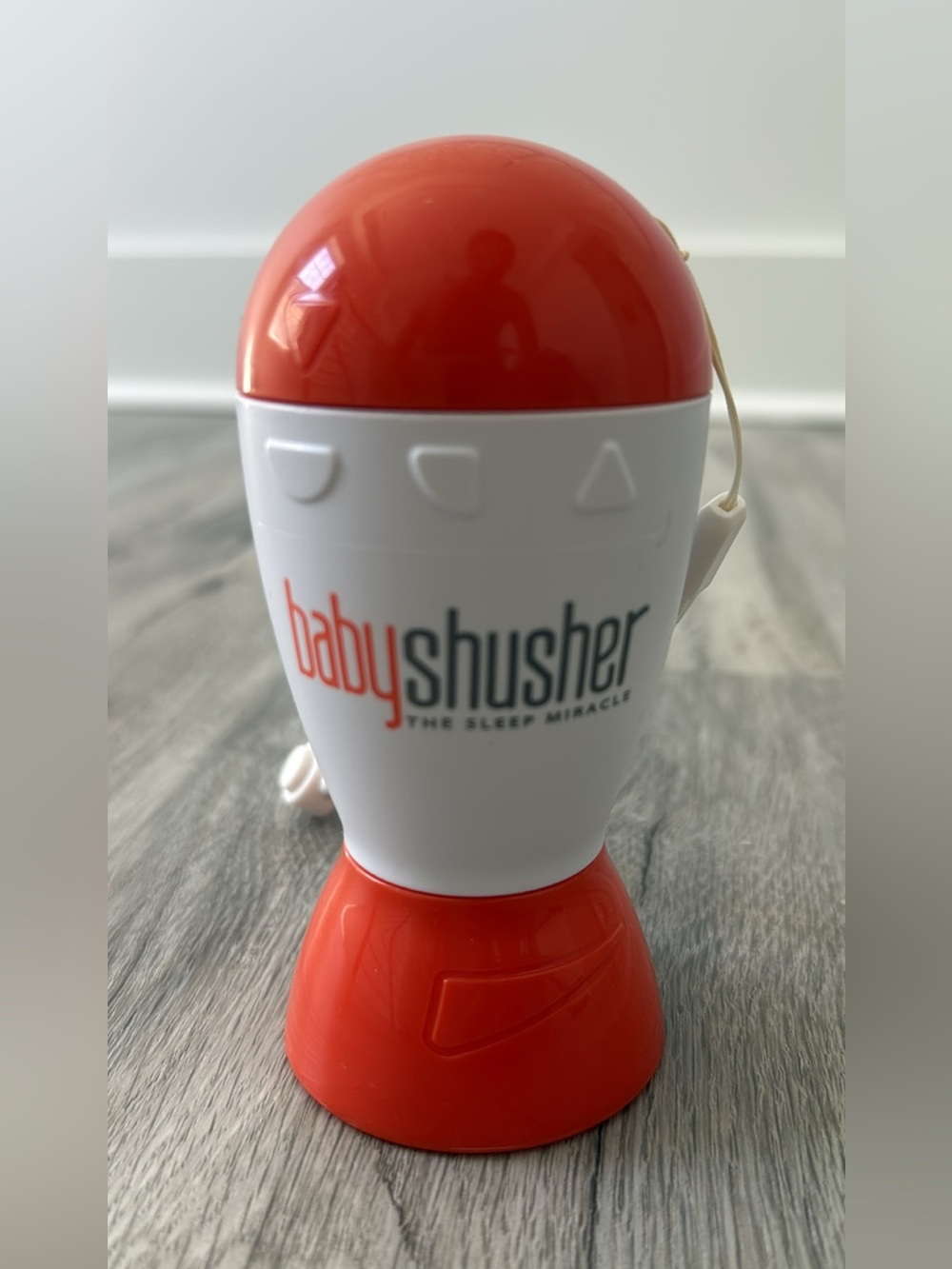 Baby Shusher Portable Sleep Soother - White & Coral